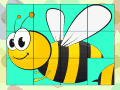 Пазл про пчелку с поворотом деталей